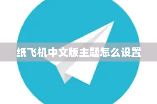 纸飞机中文版主题怎么设置