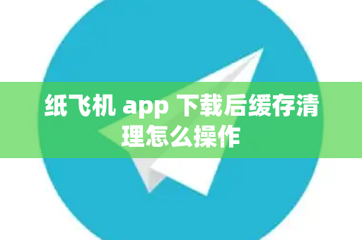 纸飞机 app 下载后缓存清理怎么操作
