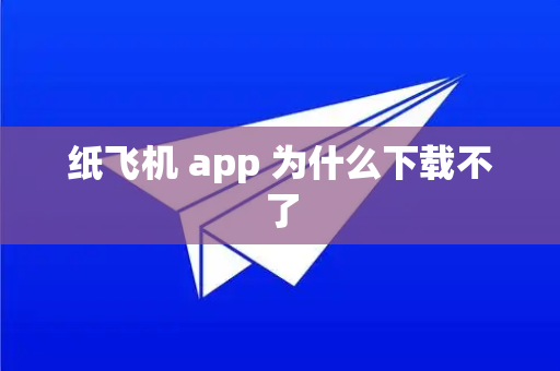 纸飞机 app 为什么下载不了