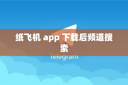 纸飞机 app 下载后频道搜索